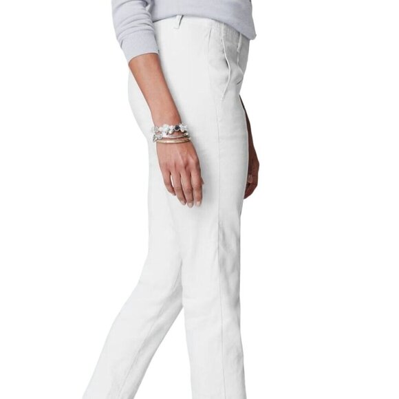 J. Jill White Pull On Essential Slim Ankle Pants Size 10 - Picture 4 of 8